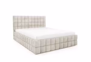 Obrazek Łóżko tapicerowane Dopio 140x200 szarobeżowy