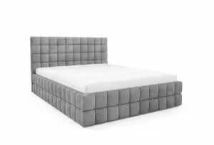 Obrazek Łóżko tapicerowane Dopio 140x200 jasny szary