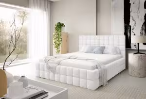 Obrazek Łóżko tapicerowane Dopio 140x200  biały