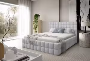 Obrazek Łóżko tapicerowane Dopio 140x200  popielaty