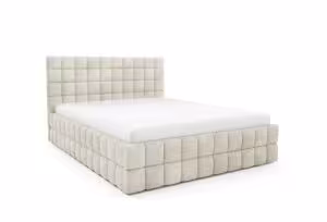 Obrazek Łóżko tapicerowane Dopio 160x200 kremowy