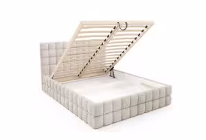 Obrazek Łóżko tapicerowane Dopio 160x200 szarobeżowy