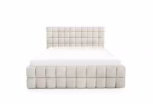 Obrazek Łóżko tapicerowane Dopio 160x200 szarobeżowy