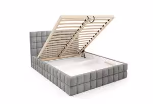 Obrazek Łóżko tapicerowane Dopio 160x200 jasny szary