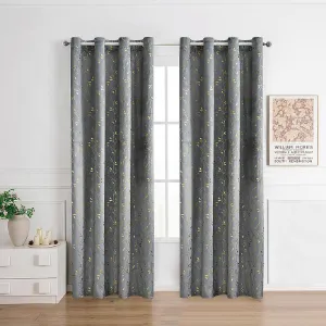 Obrazek Zasłona na przelotkach DONA 2504-15/210GSM 140x250 szary