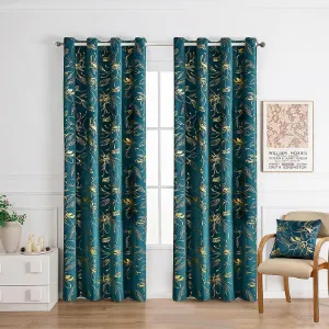 Obrazek Zasłona na przelotkach INESS 2504-4/210GSM 140x250 turkusowy