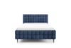 Obrazek Łóżko tapicerowane z nogami Dopio 140x200 granatowy