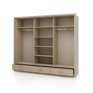 Obrazek Szafa z lustrem Arti 250 AR-01 dąb barista/beż piaskowy