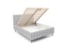 Obrazek Łóżko tapicerowane z nogami Dopio 140x200  popielaty