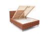 Obrazek Łóżko tapicerowane z nogami Dopio 140x200 pomarańczowy