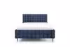 Obrazek Łóżko tapicerowane z nogami Dopio 160x200 granatowy