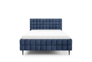 Obrazek Łóżko tapicerowane z nogami Dopio 160x200 granatowy