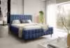 Obrazek Łóżko tapicerowane z nogami Dopio 160x200 granatowy