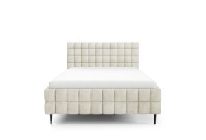 Obrazek Łóżko tapicerowane z nogami Dopio 160x200 śmietankowy