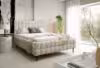 Obrazek Łóżko tapicerowane z nogami Dopio 160x200 kremowy