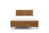 Obrazek Łóżko tapicerowane z nogami Dopio 160x200 rudy