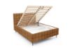 Obrazek Łóżko tapicerowane z nogami Dopio 160x200 rudy