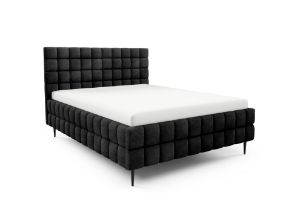 Obrazek Łóżko tapicerowane z nogami Dopio 160x200 grafitowy