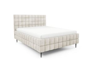 Obrazek Łóżko tapicerowane z nogami Dopio 160x200 szarobeżowy