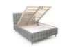 Obrazek Łóżko tapicerowane z nogami Dopio 160x200 jasny szary