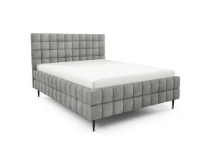 Obrazek Łóżko tapicerowane z nogami Dopio 160x200 jasny szary