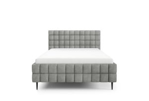 Obrazek Łóżko tapicerowane z nogami Dopio 160x200 jasny szary
