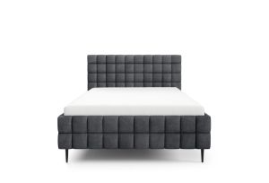 Obrazek Łóżko tapicerowane z nogami Dopio 160x200 ciemny szary