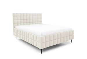 Obrazek Łóżko tapicerowane z nogami Dopio 160x200  kremowy
