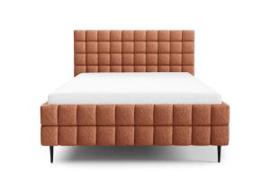 Obrazek Łóżko tapicerowane z nogami Dopio 160x200 pomarańczowy