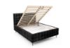 Obrazek Łóżko tapicerowane z nogami Dopio 180x200 grafitowy