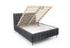 Obrazek Łóżko tapicerowane z nogami Dopio 180x200 ciemny szary