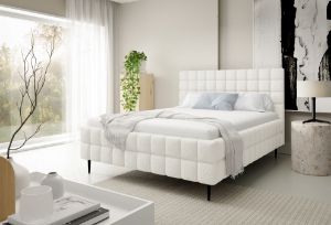 Obrazek Łóżko tapicerowane z nogami Dopio 180x200  biały