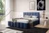 Obrazek Łóżko tapicerowane Krima 140x200 granatowy