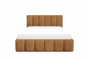 Obrazek Łóżko tapicerowane Krima 140x200 rudy
