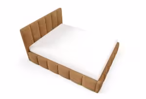 Obrazek Łóżko tapicerowane Krima 140x200 rudy