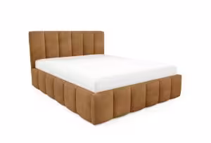 Obrazek Łóżko tapicerowane Krima 140x200 rudy