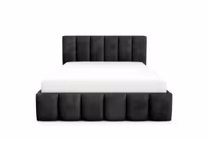 Obrazek Łóżko tapicerowane Krima 140x200 grafitowy