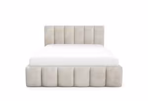 Obrazek Łóżko tapicerowane Krima 140x200 szarobeżowy