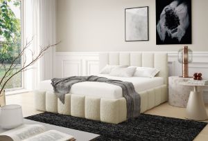 Obrazek Łóżko tapicerowane Krima 140x200  kremowy