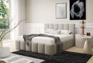 Obrazek Łóżko tapicerowane Krima 140x200  beżowy