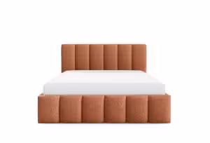 Obrazek Łóżko tapicerowane Krima 140x200 pomarańczowy