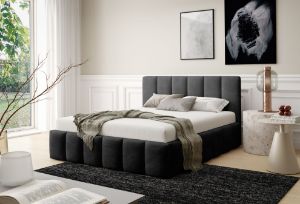 Obrazek Łóżko tapicerowane Krima 160x200 grafitowy
