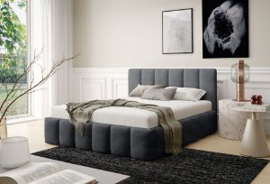 Obrazek Łóżko tapicerowane Krima 180x200 ciemny szary
