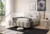 Obrazek Łóżko tapicerowane z nogami Krima 140x200 kremowy