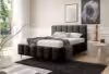 Obrazek Łóżko tapicerowane z nogami Krima 140x200 grafitowy