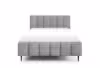 Obrazek Łóżko tapicerowane z nogami Krima 140x200 jasny szary