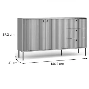 Obrazek Komoda Iris 2D 3 SZ 03B szary