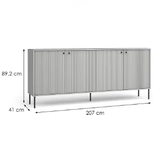 Obrazek Komoda Iris 4D 04B szary