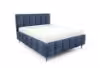 Obrazek Łóżko tapicerowane z nogami Krima 140x200 granatowy