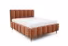 Obrazek Łóżko tapicerowane z nogami Krima 140x200 pomarańczowy